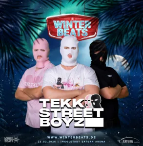 Tekkstreetboyz – Hard Tekk Performance at Winterbeats Tekkstreetboyz auf der Winterbeats Stage – Party, Punch und Straßen-Vibe