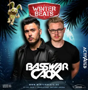 Winterbeats 2026 präsentiert euch erneut die Peaktime Acts und Rebels of Rave - BassWar & CaoX
