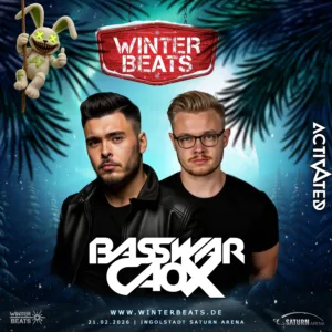Winterbeats 2026 präsentiert euch erneut die Peaktime Acts und Rebels of Rave - BassWar & CaoX